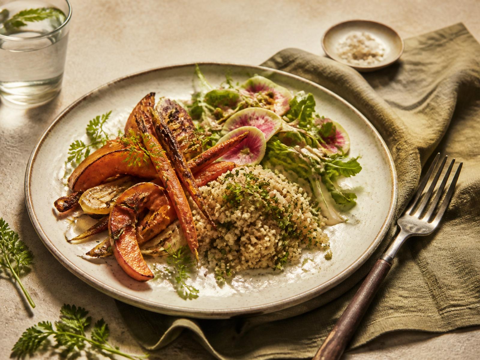 Seasonal lunch plate